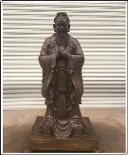 2米鑄銅孔子|加工鑄銅孔子