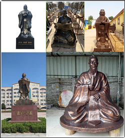 定做孔子人物雕像擺件