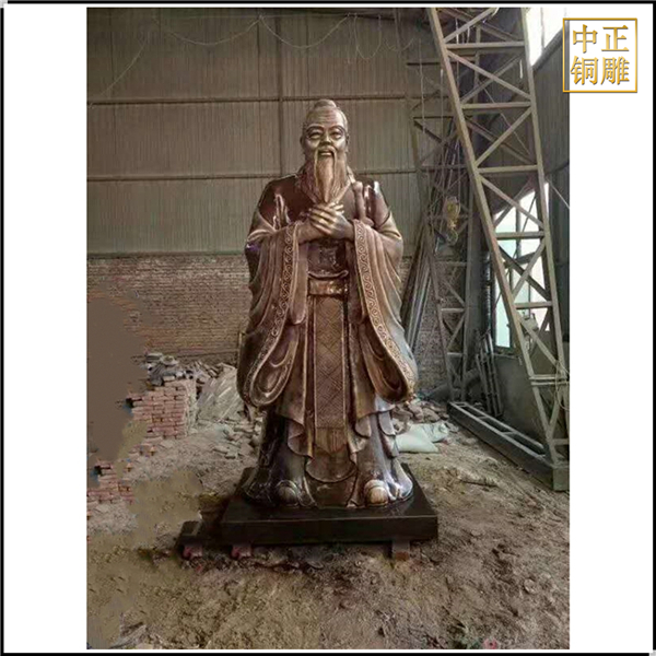 黃銅鑄造孔子像