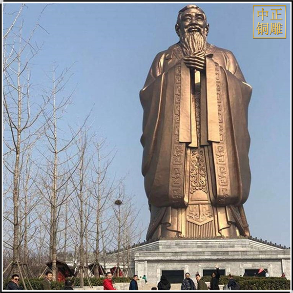 學校人物孔子雕塑